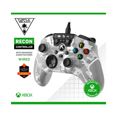 turtle beach recon controller arctic camo 2d us 01 front back view